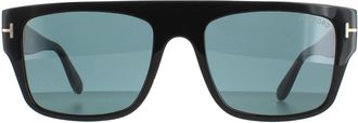 Tom Ford zonnebril Dunning FT0907 01V Shiny Black Blue
