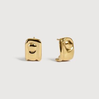 Monica Vinader Gold Amaia Small Hoop Earrings