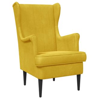 vidaXL Sill&oacute;n Amarillo Terciopelo Vidaxl