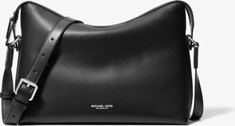 Michael Kors Nicholas Medium Pebbled Leather Crossbody Messenger Bag