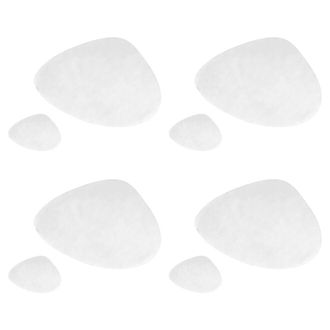 OEM Mantel Individual De Cuero Impermeable, Resistente Al Blanco Plateado