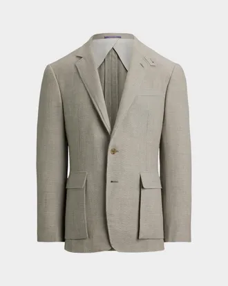 Ralph Lauren Purple Label Men & apos;s Hadley Hand-Tailored Textured Single-Breasted Sport Coat