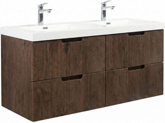 Badplaats Conjunto De Muebles De Ba&ntilde;o Thermis 140 Cm - Marr&oacute;n Nogal - Mueb