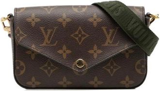 Louis Vuitton Pre-owned Cross Body Bags, female, Brown, Size: ONE SIZE Pre-owned Fabric Crossbody Bag