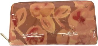 Louis Vuitton Salmon Pink Vernis Patent Leather Long Wallet (Bi-Fold) (Pre-Owned)