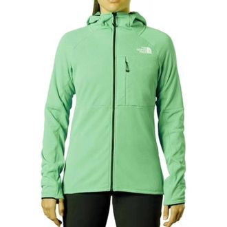 The North Face Summit Series FutureFleece Hoodie Women Green Full-Zip KFC612