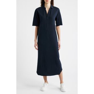 Frank & Eileen Emma Johnny Collar Maxi Dress in British Royal Navy at Nordstrom, Size X-Small