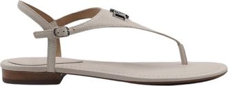 Ralph Lauren Milk Flip-Flops Sandalen - Dames - Sandalen - Wit - 40 1/2 EU - Leer - Schoenen