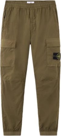 Stone Island Stretch Cotton Tela Paracadute Cargo Pants - Heren - Slim Fit Broeken - Groen - W30 - Katoen - Broeken