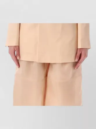 Alberta Ferretti silk double-breasted v-neck blazer