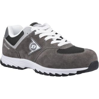Dunlop Arrow Suede Mens Charcoal/Grey Safety Trainers - Size UK 11