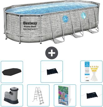 Bestway Piscina Bestway Power Steel Oval - 549x274x122 Cm - 8-piezas S562