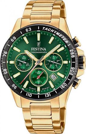 Festina F20634-4 Mens Timeless Chronograph Watch - Gold - One Size