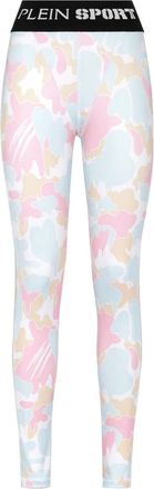 Plein Sport Sport Leggings Camouflage - Dames - Trainingsleggings - Roze - S - Fitness