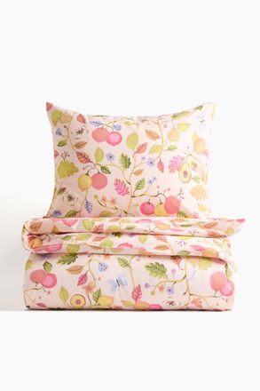 H&M Gemusterte Baumwollbettw&auml;sche - Pink