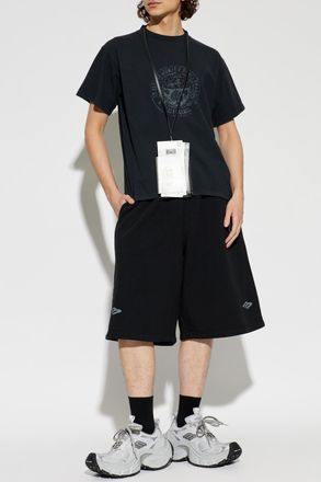 Balenciaga T-shirt With Print, Mens, Black