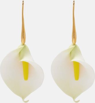 Jennifer Behr Alexia floral drop earrings