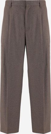 Darkpark stretch viscosemix broek met geruit patroon