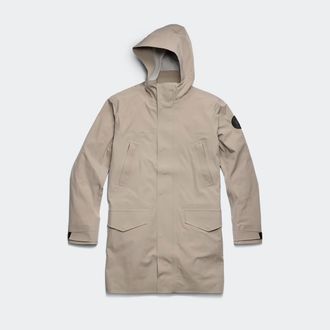 Canada Goose Barclay Rain Jacket Black Disc (Men, Limestone, XXL)