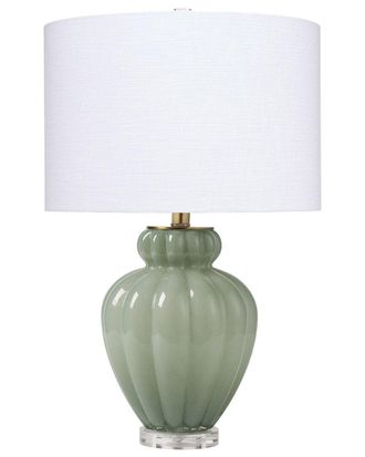 Jamie Young Co. Agnes Blown Glass Table Lamp With Linen Shade