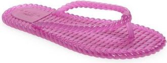 Arezzo Jelly Flip Flop in Pink at Nordstrom, Size X-Large