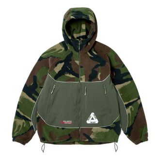 Palace Polartec 3M Hooded Jacket Woodland Camo P25JK069