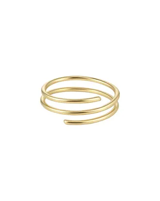 Adornia Adornia 14K Plated Adjustable Coil Wrap Ring