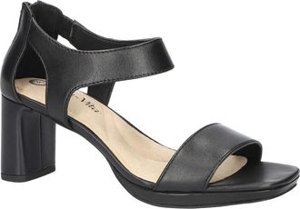 Bella Vita Sonic Ankle Strap Sandal in Black Leather at Nordstrom, Size 5.5