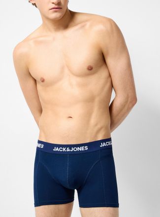 Jack & Jones Mens 3 comfortable blue trunk Organic cotton