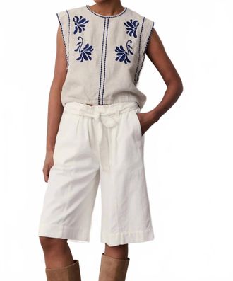 M&eacute;lissa Nepton Reine Sleeveless Top In Light Beige