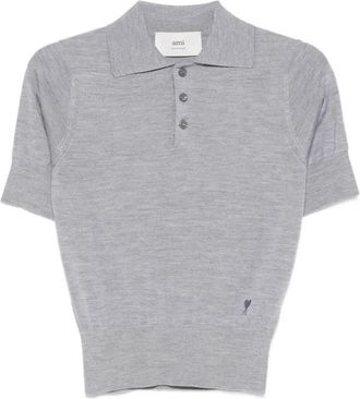 Ami Polo Shirts - Dames - Ronde hals truien - Grijs - XL - Truien & Vesten