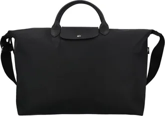 Longchamp Le Pliage Energy Large Canvas Short Handle Travel Bag With Strap
