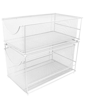 Sorbus Mesh Steel Cabinet Organizer Set With 2 Pull