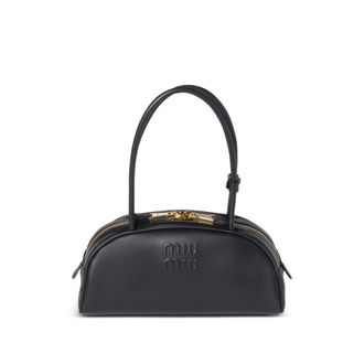 Miu Miu Beau Embossed-logo Shoulder Bag