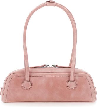Margesherwood Womens Shoulder Bag Soft Boston Ew Mini Pink Leather Cow