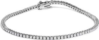 House of Brilliance 14K White Gold Classic 1 1/2 Cttw Diamond Tennis Bracelet