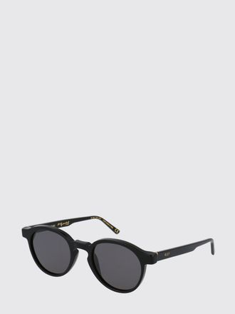 Retro Superfuture Occhiali da sole in acetato nero con forma arrotondata
