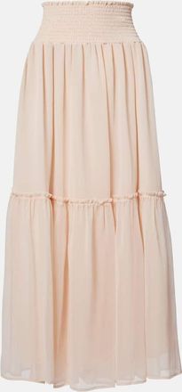 Xu Zhi Gathered chiffon maxi skirt