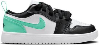 Nike Jordan Boys AJ 1 Low - Preschool Basketball Shoes Black/Green Glow/White Size 11.0