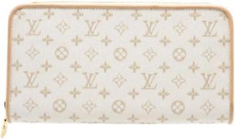 Louis Vuitton Pre-owned Wallets, female, Beige, Size: ONE SIZE Pre-owned Long Wallet (Bi-fold)