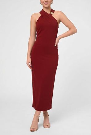 Rachel Roy Harris Halter Maxi Dress in Dark Red at Nordstrom, Size Xx-Large