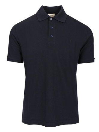 Saint Laurent Polo Shirt Blu-Uomo