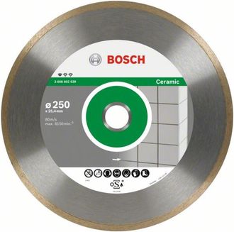 Bosch Diamanttrennscheibe Standard For Ceramic, 350 X 30+25,40 X 2 X 7 Mm -2608602541