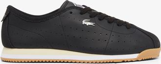 Lacoste Mens Lacoste Club-Low Leather Trainers in Black