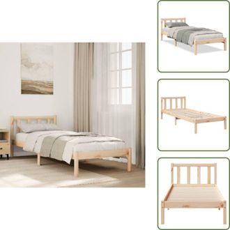 vidaXL Letto in pino - vidaXL Letto Extra Lungo senza Materasso 180x200 cm in Legno di Pino