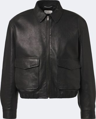Saint Laurent Giacca blouson in pelle