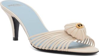 Valentino Garavani Royal Slide Sandal in Butter White at Nordstrom, Size 10.5Us