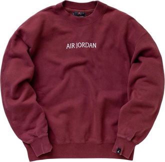 Nike Jordan Wordmark Fleece Crew - Dames - Sportshirts - Rood - XL - Fitness