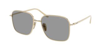 Prada PR C54SD Asian Fit ZVN50Q Womens Sunglasses Gold Size 54