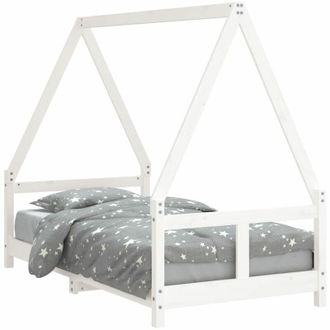 vidaXL Kids Bed Frame White 80x160 cm Solid Wood Pine Vidaxl